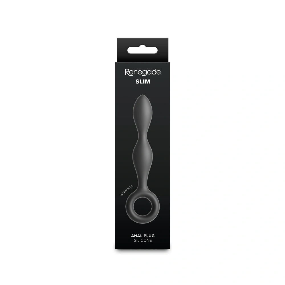 Dop Anal Renegade Slim, Silicon, Negru, 12.7 cm, #3, Erotic24.ro