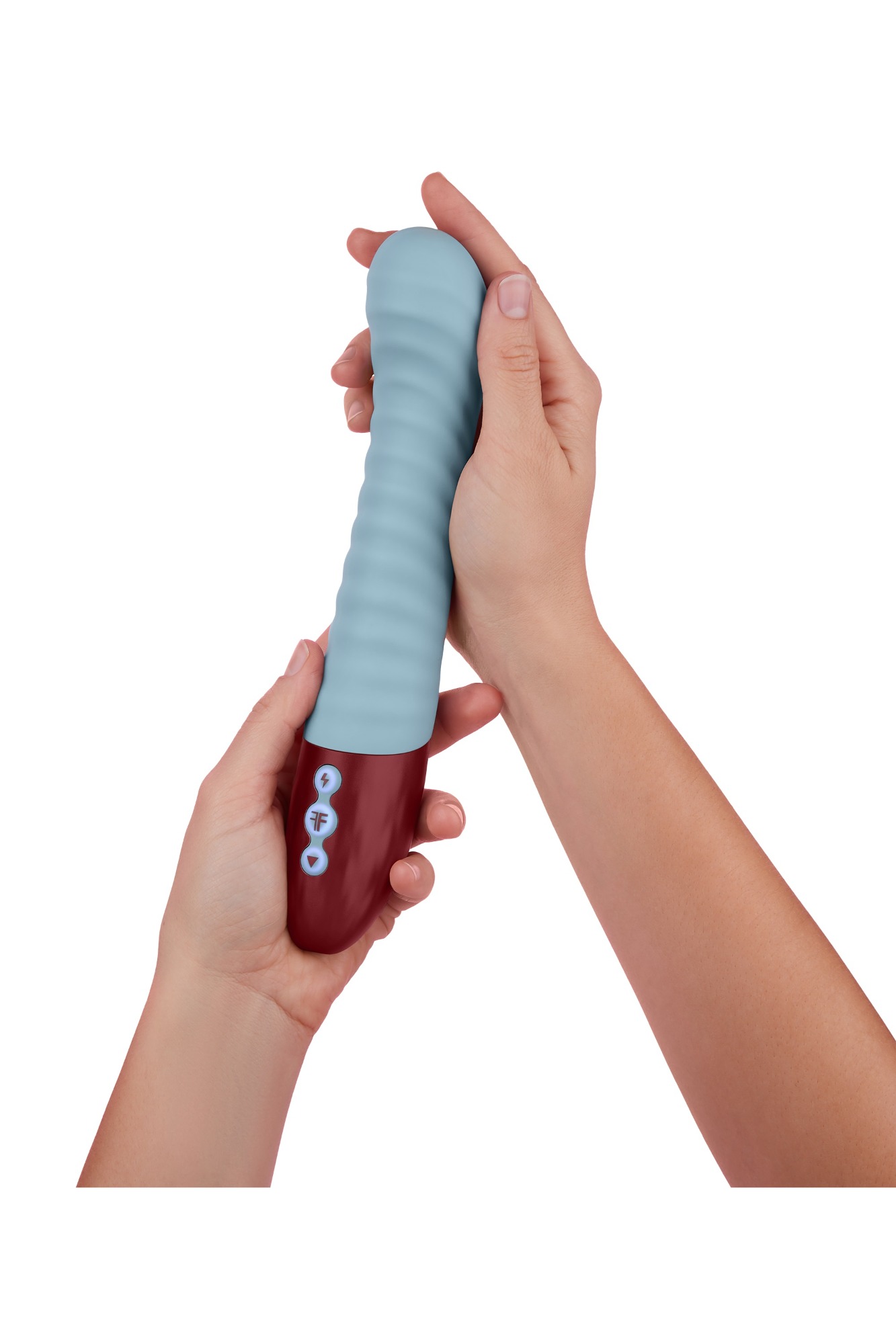 Vibrator Lola G FemmeFunn, 8 Moduri Vibratii, Silicon Lichid, USB, Albastru, 23.9 cm, #6, Erotic24.ro