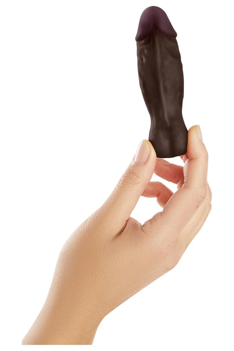 Vibrator Realist Shaft Bullet, 8 Moduri Vibratii, Silicon Lichid, USB Magnetic, Maro, 10.9 cm, #3, Erotic24.ro