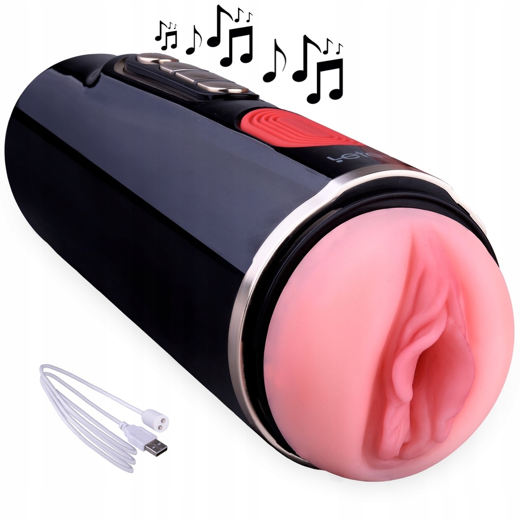 Masturbator New Era Sucking-Vibrating, USB, 24.7 cm