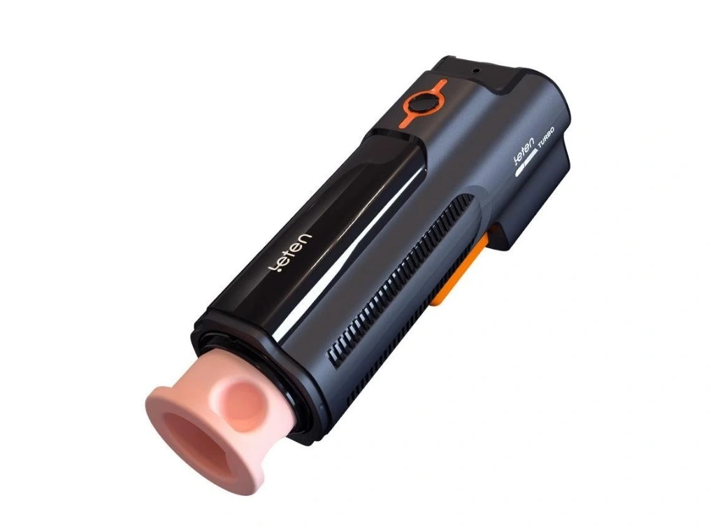 Masturbator Leten The King of the Gun, 10 Moduri Telescopice, USB, Negru, #2, Erotic24.ro