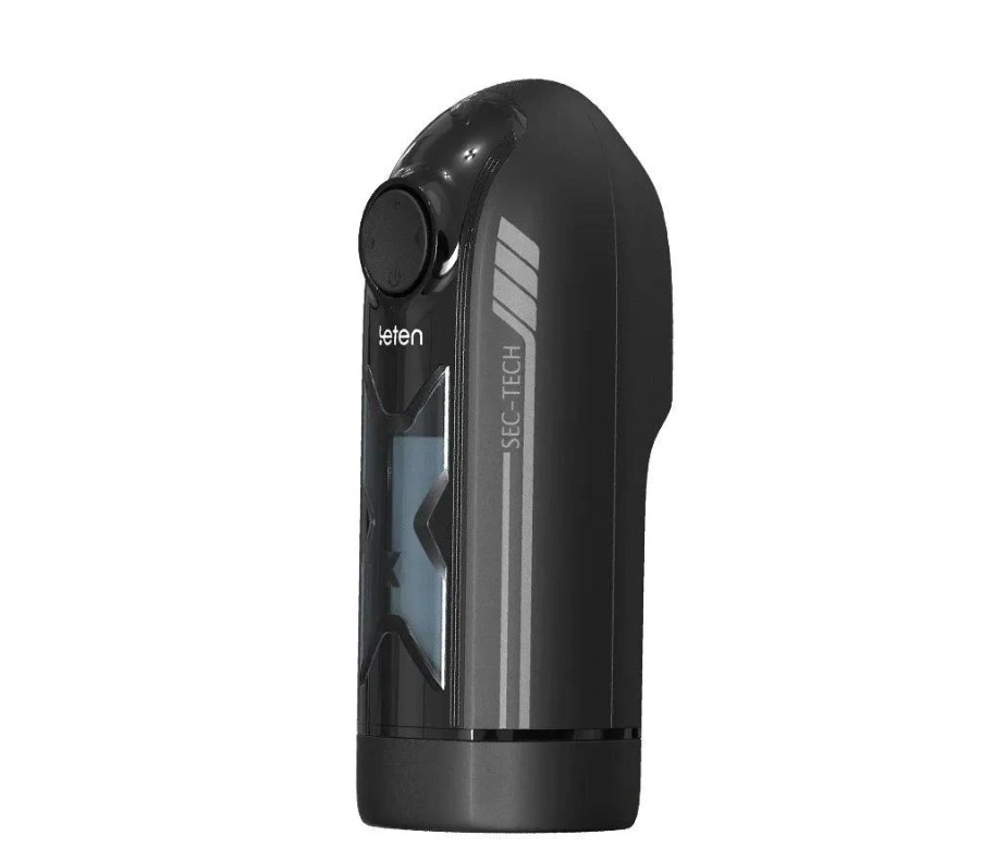 Masturbator Leten X-Speed, 10 Moduri Impingere, Functie Incalzire, USB, Negru, 21 cm, #3, Erotic24.ro