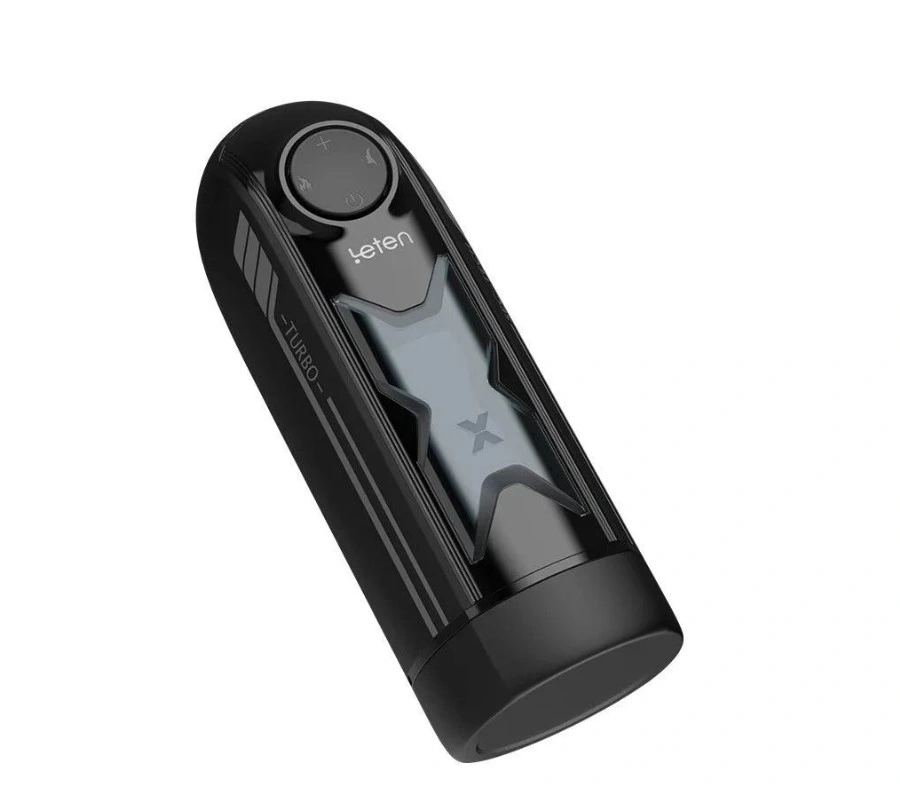 Masturbator Leten X-Speed, 10 Moduri Impingere, Functie Incalzire, USB, Negru, 21 cm, #2, Erotic24.ro