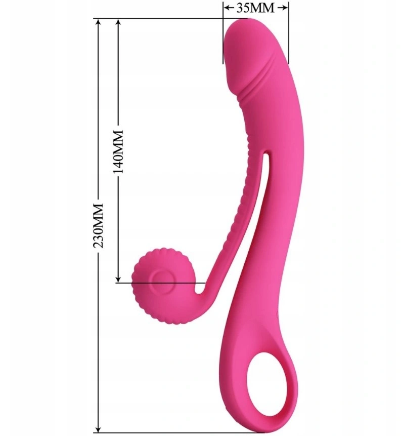 Vibrator Rabbit Beau Snail, 10 Moduri Vibratii, Silicon, USB Magnetic, Roz, 23 cm, #7, Erotic24.ro