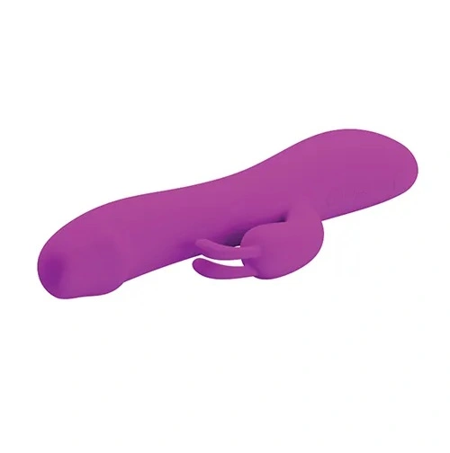 Vibrator Iepuras Natural Motion, 7 Moduri Vibratii, 7 Moduri Thrusting, Silicon, USB, Mov, 20 cm, #4, Erotic24.ro