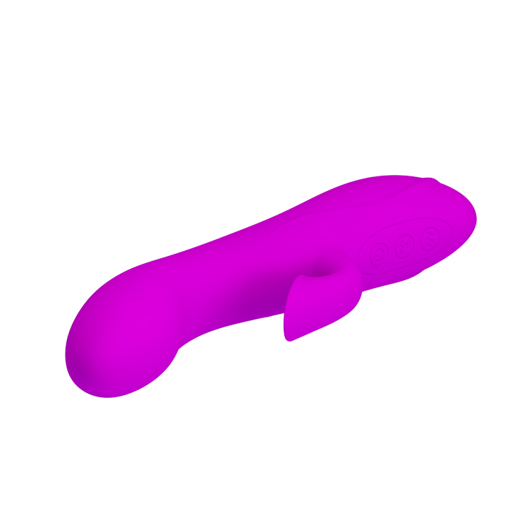 Vibrator Massage, 12 Moduri Vibratii, 12 Moduri Sucking, Silicon, USB, Mov, 19 cm, Nr. 5, Erotic24.ro