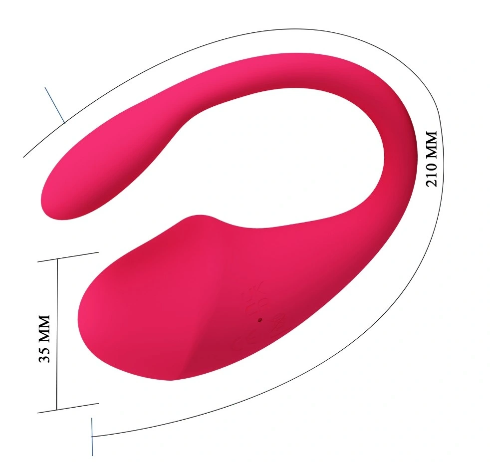 Ou Vibrator Thalia, Bluetooth Control, Aplicatie Mobila, Silicon, USB, Roz, #5, Erotic24.ro