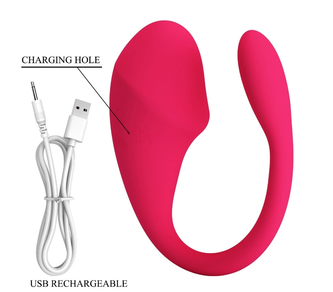 Ou Vibrator Thalia, Bluetooth Control, Aplicatie Mobila, Silicon, USB, Roz, #6, Erotic24.ro
