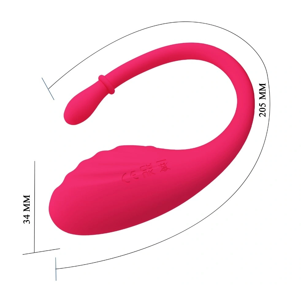 Ou Vibrator Undine, Bluetooth Control, Aplicatie Mobila, Silicon, USB, Roz, #6, Erotic24.ro