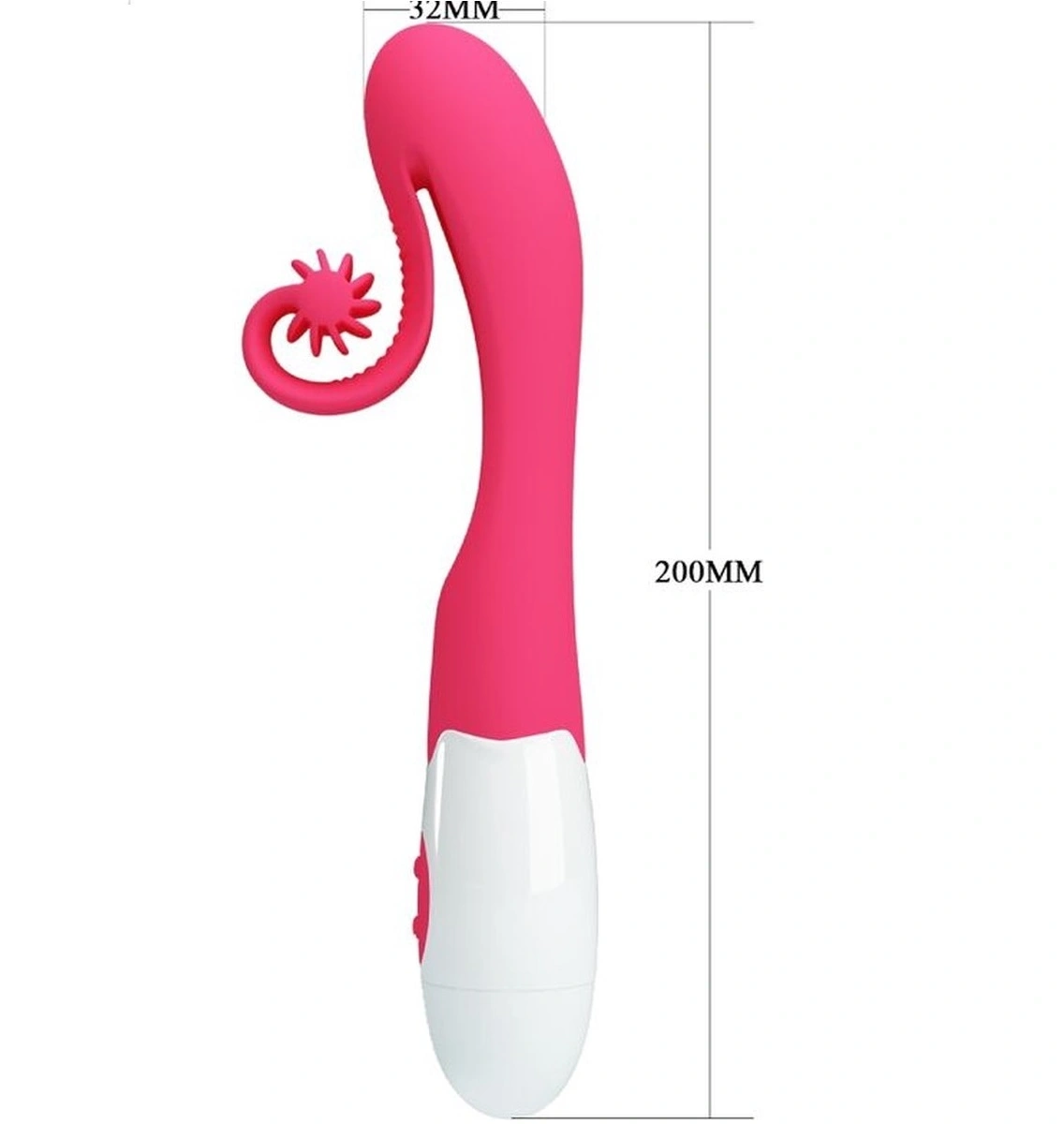 Vibrator Rabbit Snail Tatianna, 30 Moduri Vibratii, Silicon, Roz, 20 cm, #6, Erotic24.ro