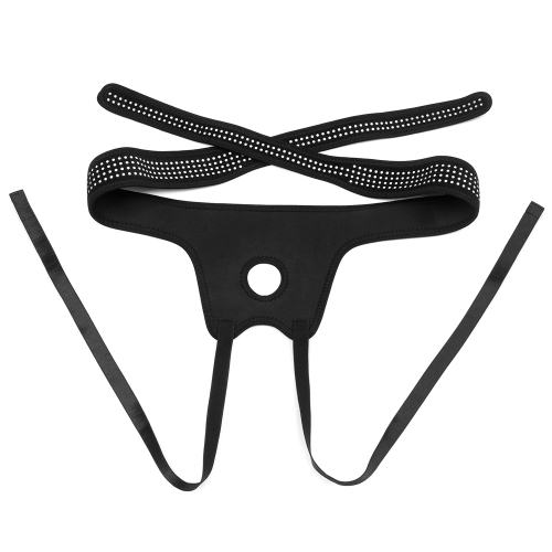 Strap-on Easy Harness Polka Dots, Negru, Nr. 3, Erotic24.ro