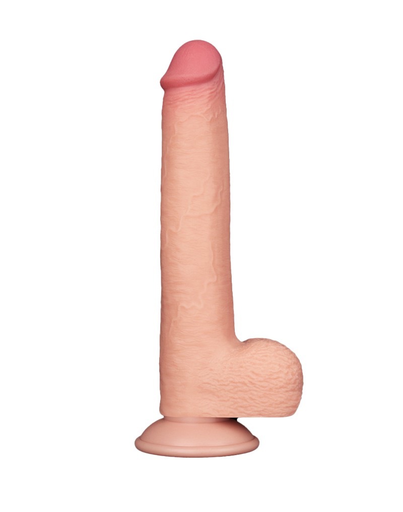 Dildo Realist Sliding-Skin, Ventuza Detasabila, Natural, 22.8 cm, Nr. 9, Erotic24.ro