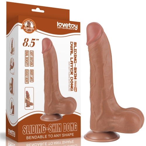 Dildo Realist Sliding Skin Dual Layer, T in SexShop KUR Romania