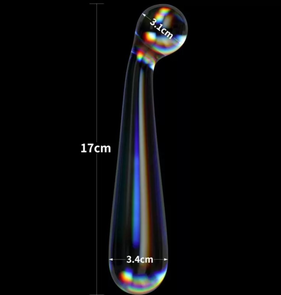 Dildo Twilight Gleam Alluring Arc, Sticla, 17 cm, #3, Erotic24.ro