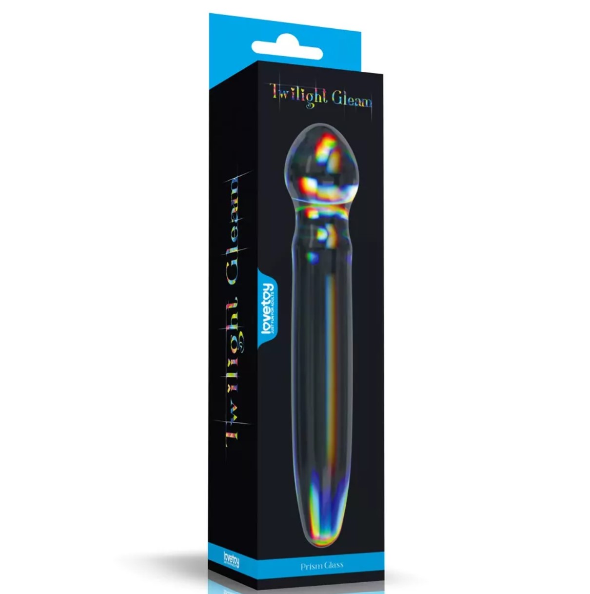 Dildo Twilight Gleam Prism Glass, Sticla, 18.4 cm, #9, Erotic24.ro