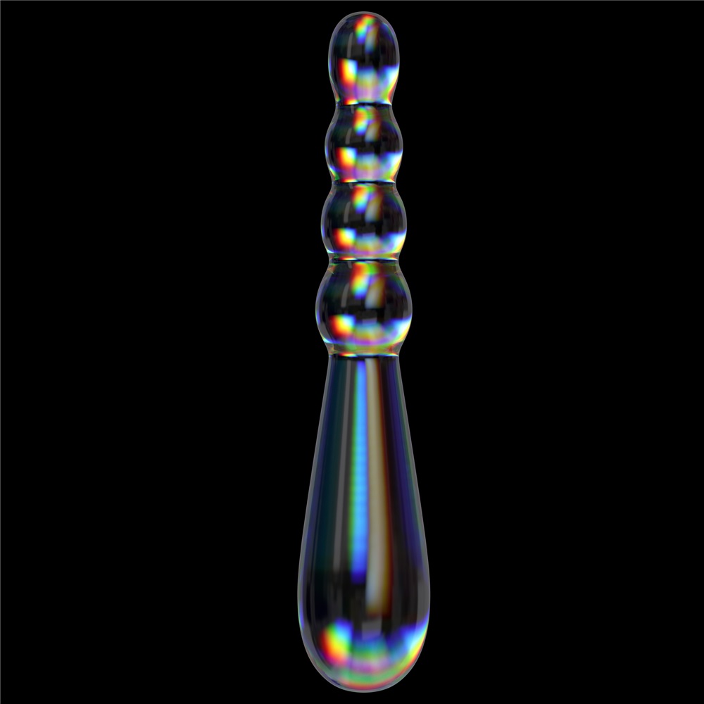 Dildo Twilight Gleam Rising Ripples, Sticla, 19 cm