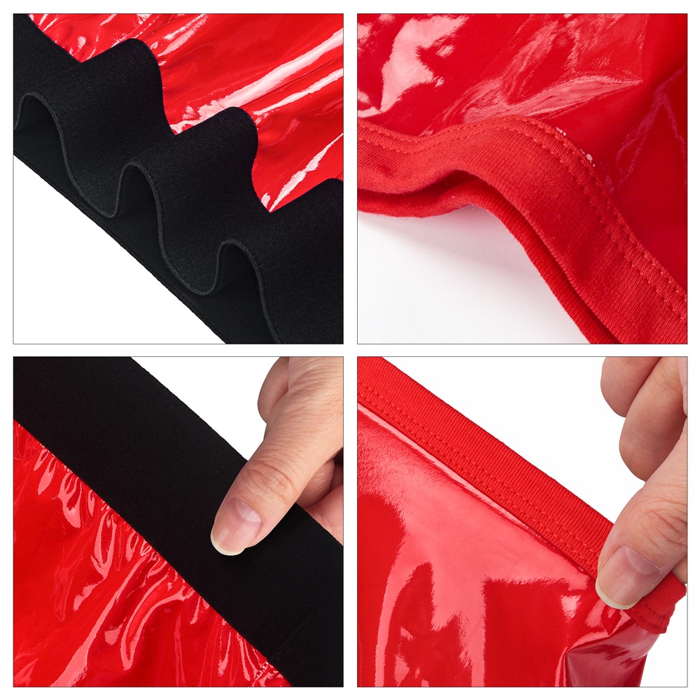 Boxeri Chic Strap-On Ingen Unisex, Wetlook, Rosu, S/M, #10, Erotic24.ro