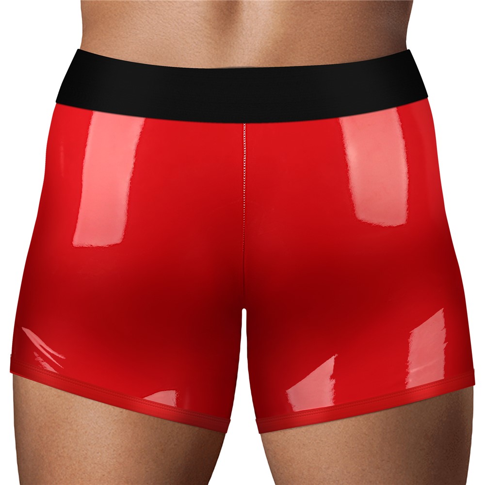 Boxeri Chic Strap-On Ingen Unisex, Wetlook, Rosu, S/M, #5, Erotic24.ro