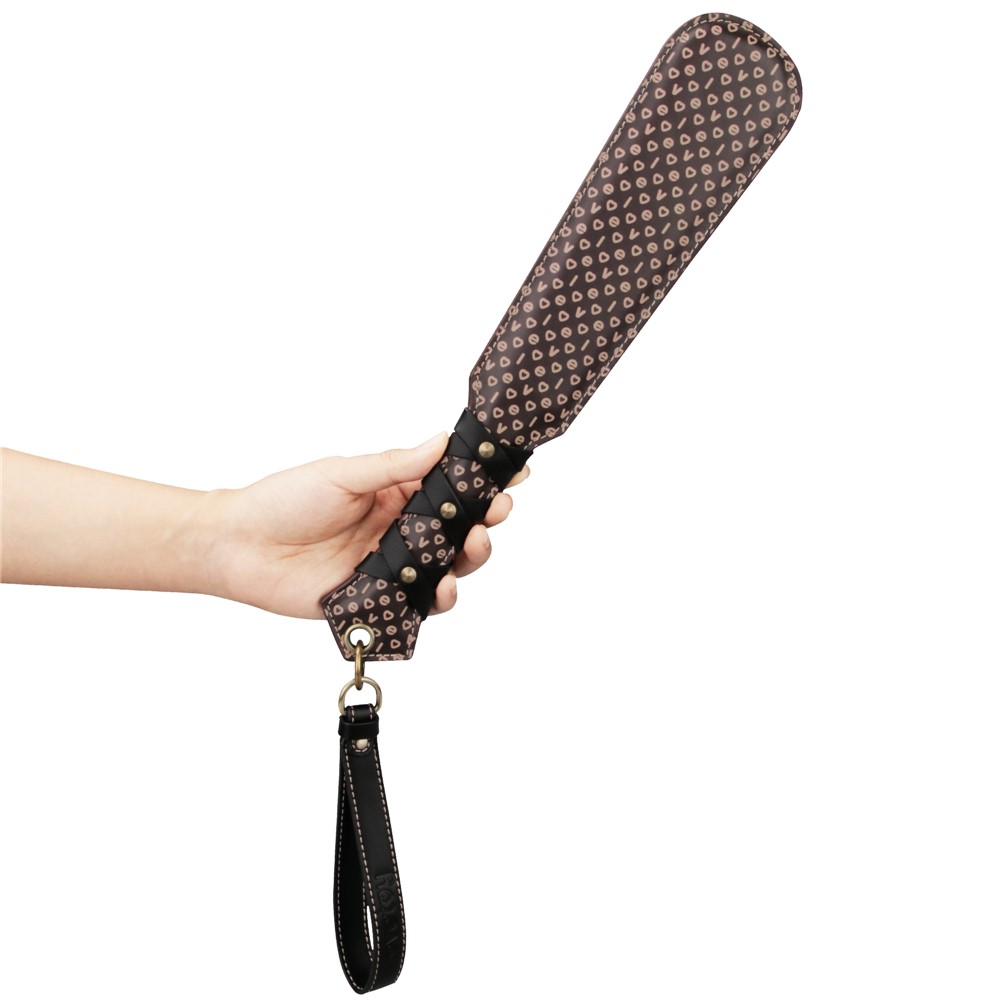 Padela Rebellion Reign Love Paddle, Maro/Negru, 56 cm, #5, Erotic24.ro