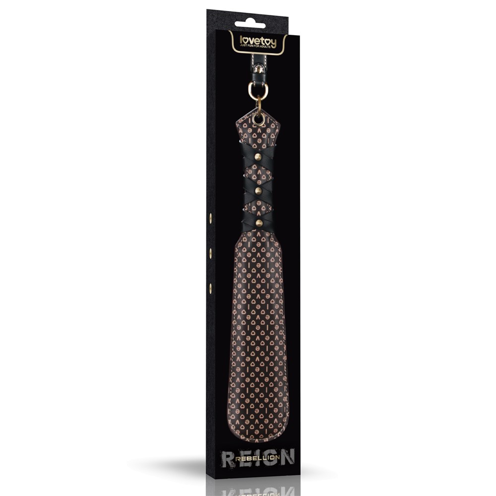 Padela Rebellion Reign Love Paddle, Maro/Negru, 56 cm, #11, Erotic24.ro
