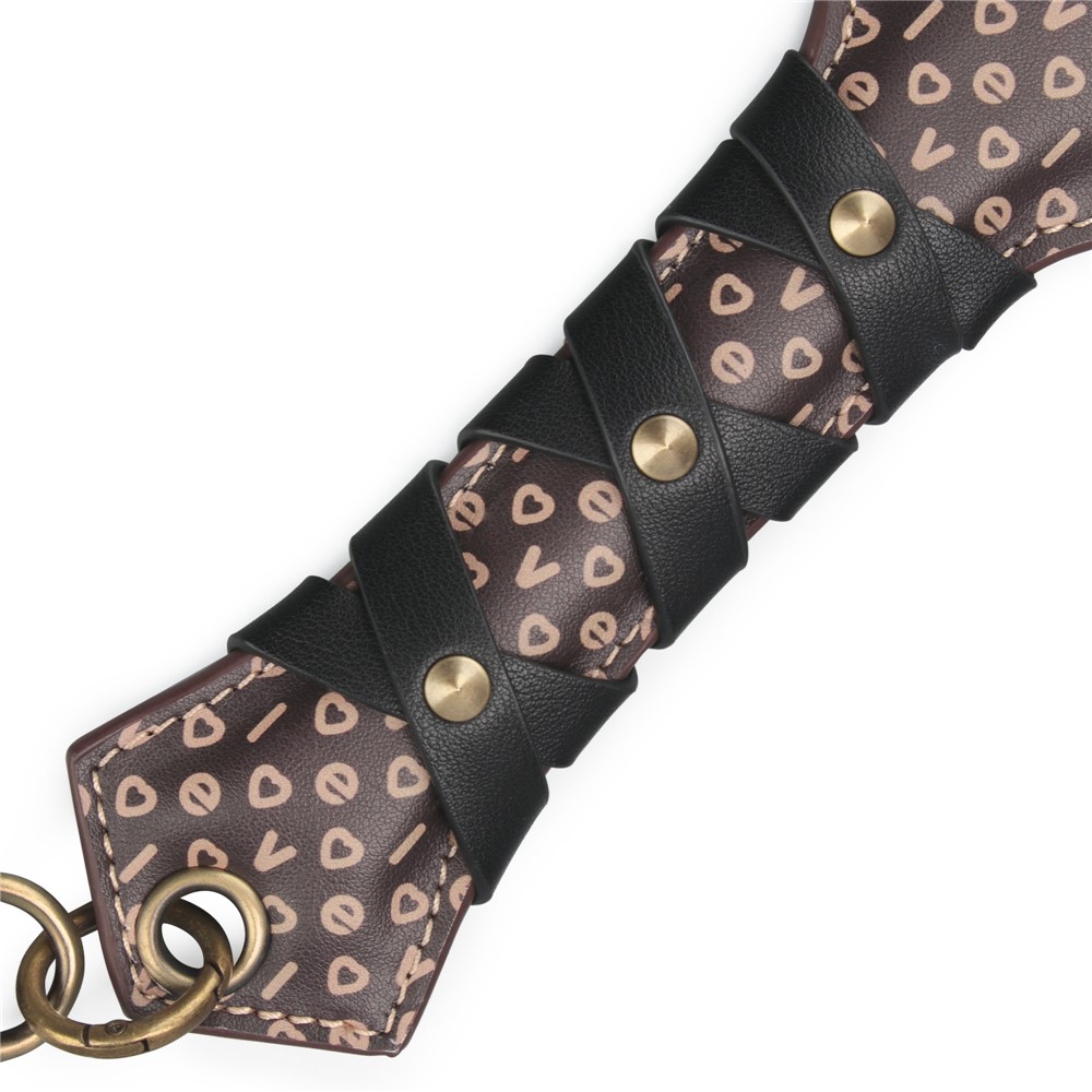 Padela Rebellion Reign Love Paddle, Maro/Negru, 56 cm, #7, Erotic24.ro