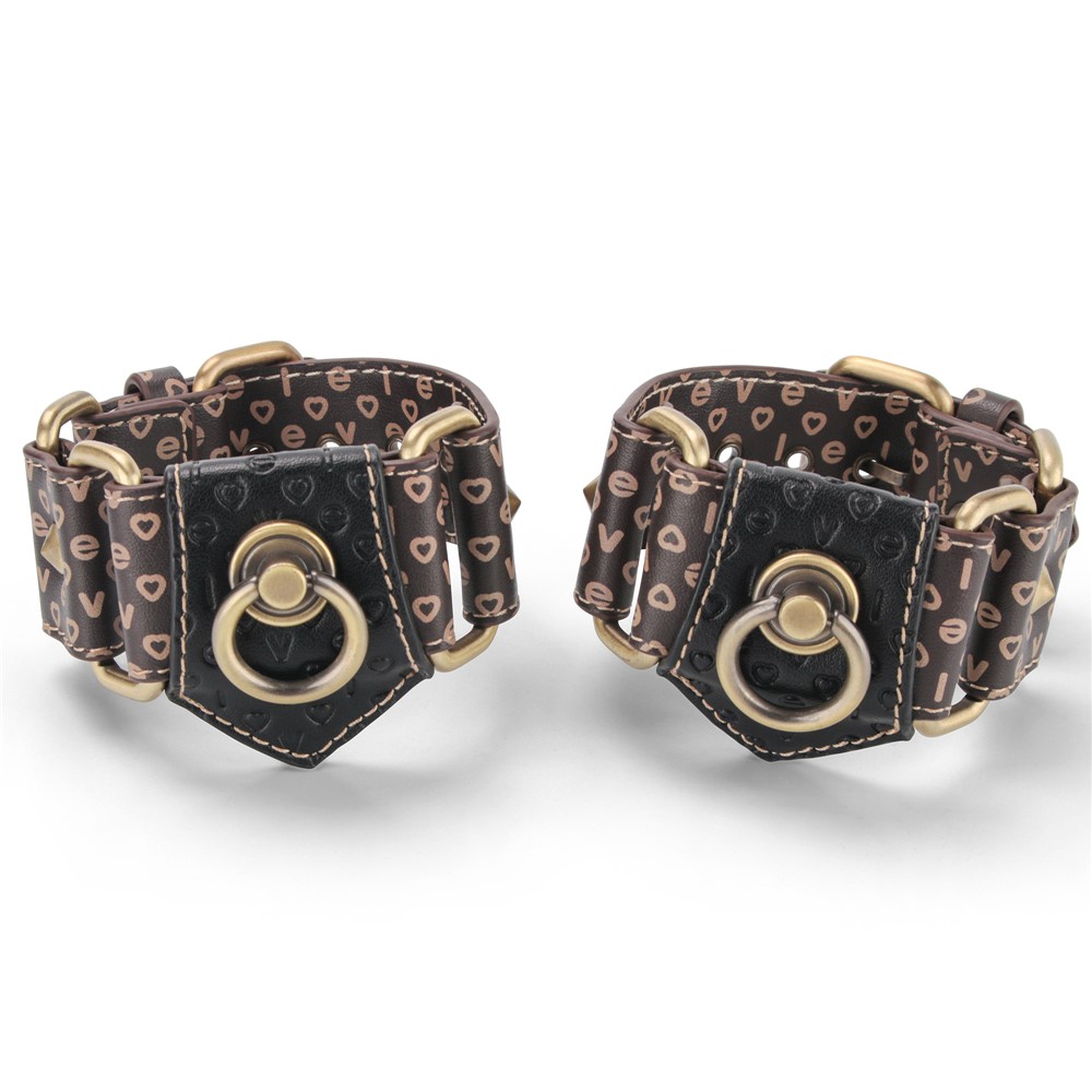 Set Constrangere, 3 Piese, Rebellion Reign Hogtie, Negru/Maro, Nr. 8, Erotic24.ro