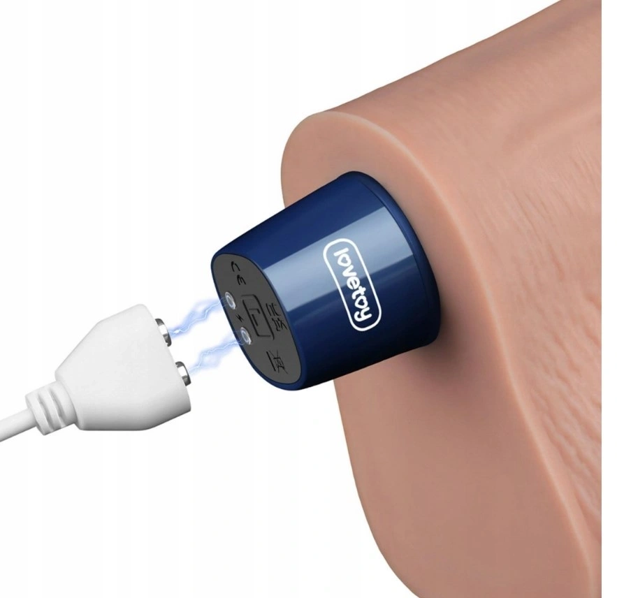 Vibrator Realist REAL SOFTEE,  10 Moduri Vibratii, TPE, Natural, 25.3 cm, #7, Erotic24.ro