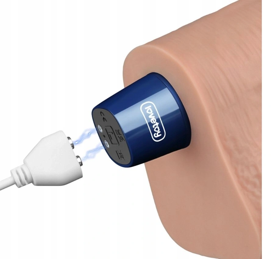 Vibrator Realist REAL SOFTEE,  10 Moduri Vibratii, TPE, Natural, 27.2 cm, #9, Erotic24.ro