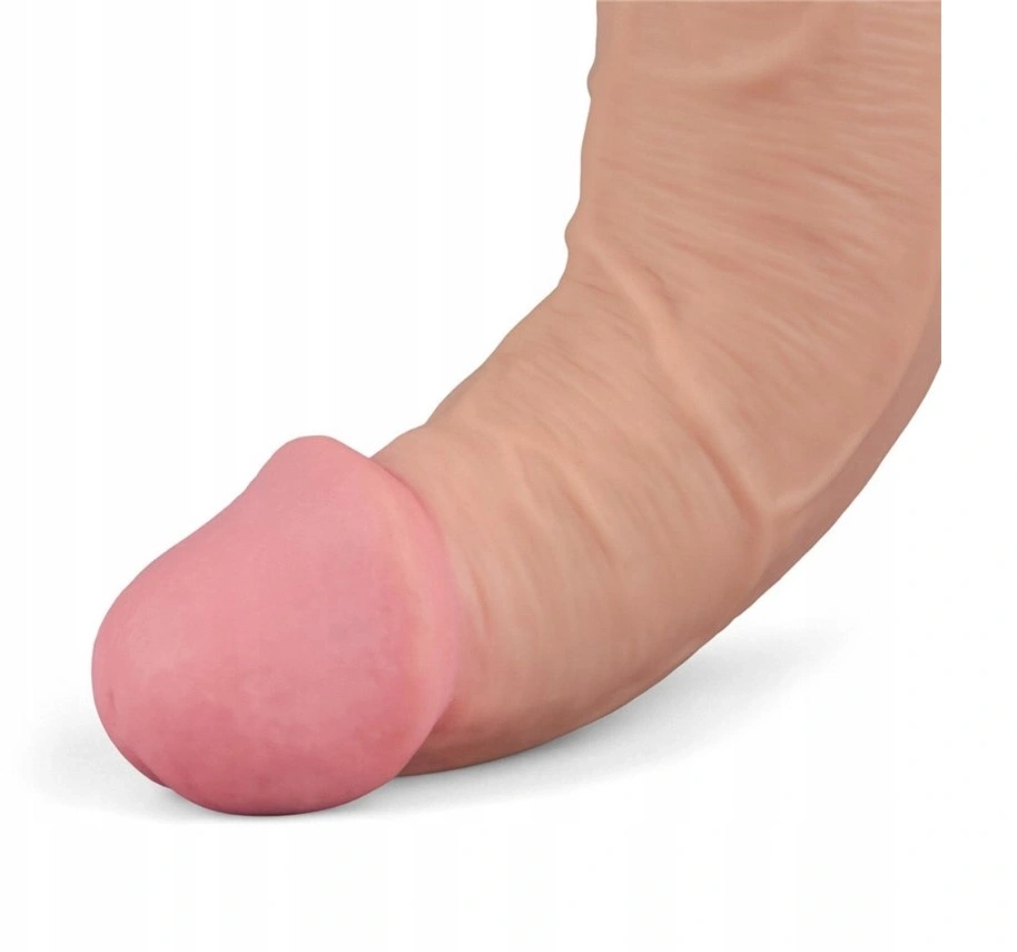 Vibrator Realist REAL SOFTEE,  10 Moduri Vibratii, TPE, Natural, 27.2 cm, #8, Erotic24.ro