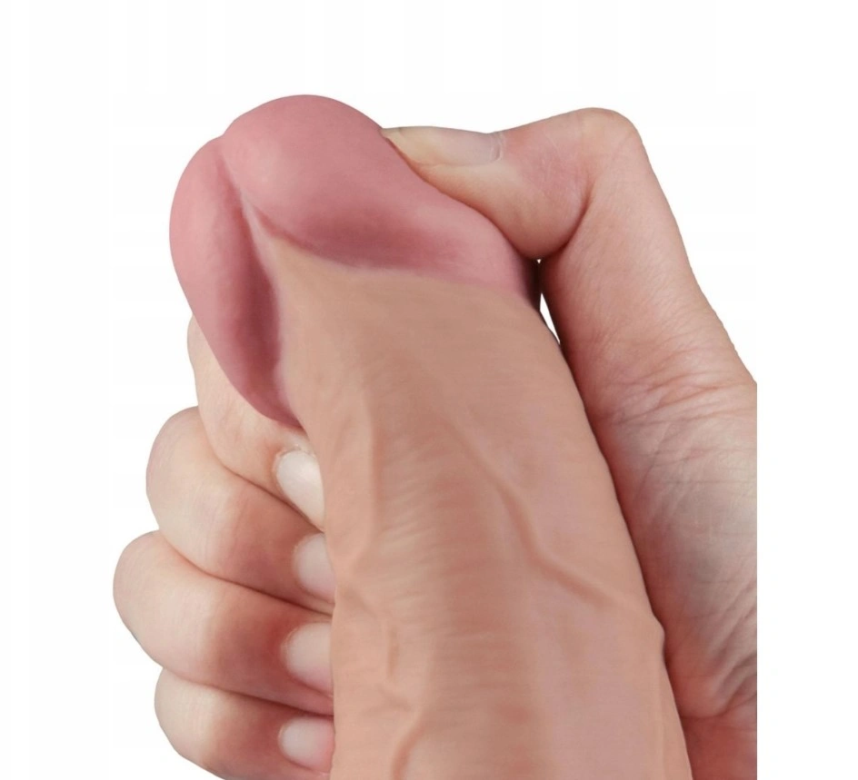 Vibrator Realist REAL SOFTEE,  10 Moduri Vibratii, TPE, Natural, 27.2 cm, #7, Erotic24.ro