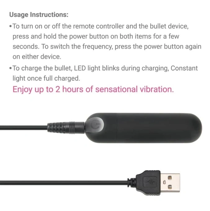 Bikini M/L Imprimati SLUT cu Glont Vibrator, Remote Control, 10 Moduri Vibratii, USB, #7, Erotic24.ro