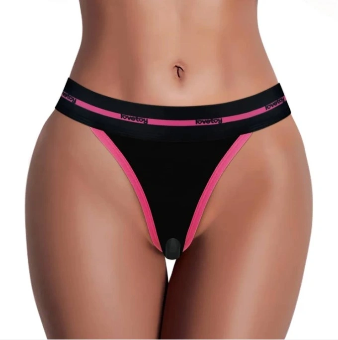 Bikini M/L Imprimati SLUT cu Glont Vibrator, Remote Control, 10 Moduri Vibratii, USB, #3, Erotic24.ro