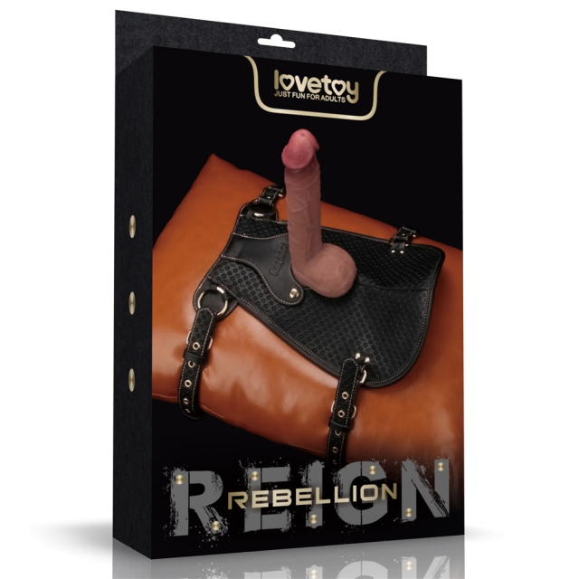 Suport Sa pentru Jucarii Sexuale Rebellion Reign Dildo Saddle, Negru