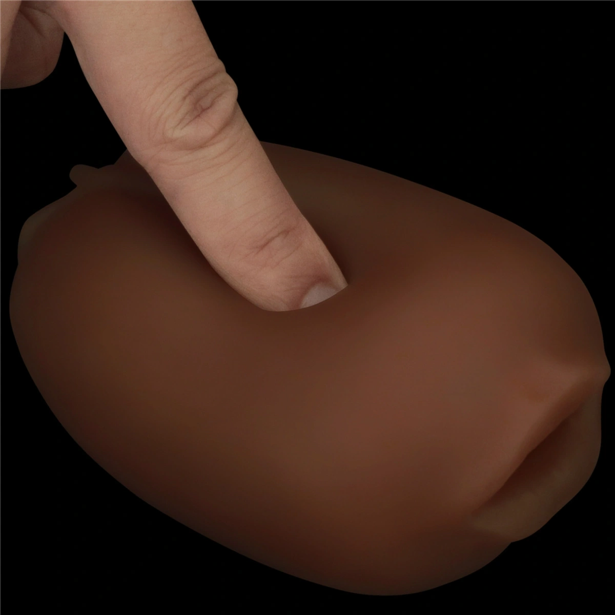 Masturbator Slider Double-Ended Vagin si Gura, TPE, Maro, #7, Erotic24.ro