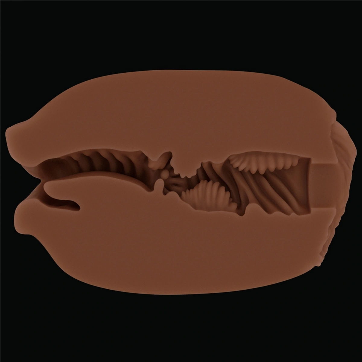 Masturbator Slider Double-Ended Vagin si Gura, TPE, Maro, #8, Erotic24.ro