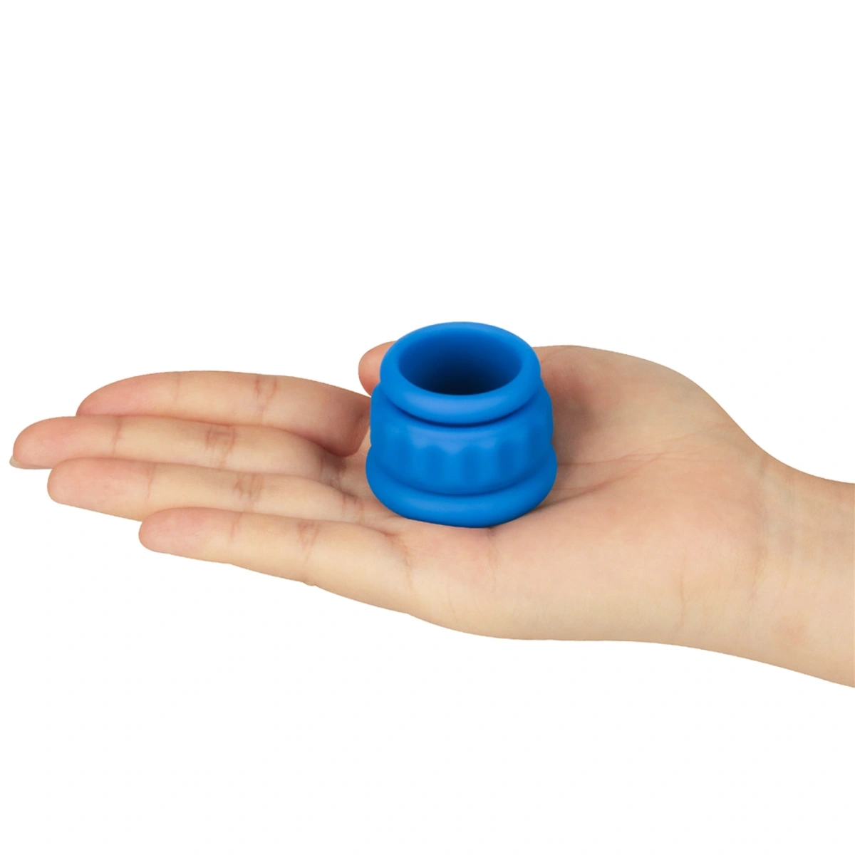 Set 2 Inele de Penis Pinnacle Pro Twin Flex, Silicon, Albastru, Nr. 5, Erotic24.ro