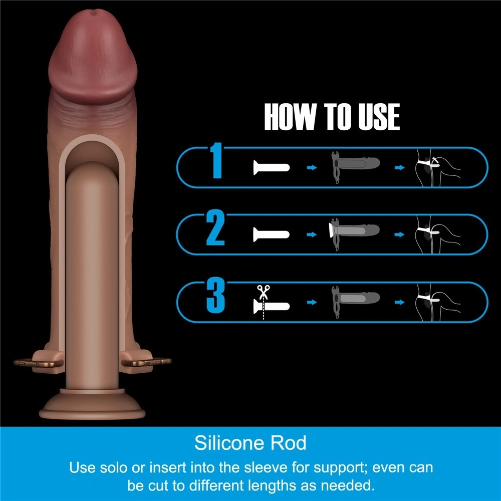 Set Strap-on INGEN Unisex, Silicon, XS/S/M, Natural, 23.6 cm, #19, Erotic24.ro