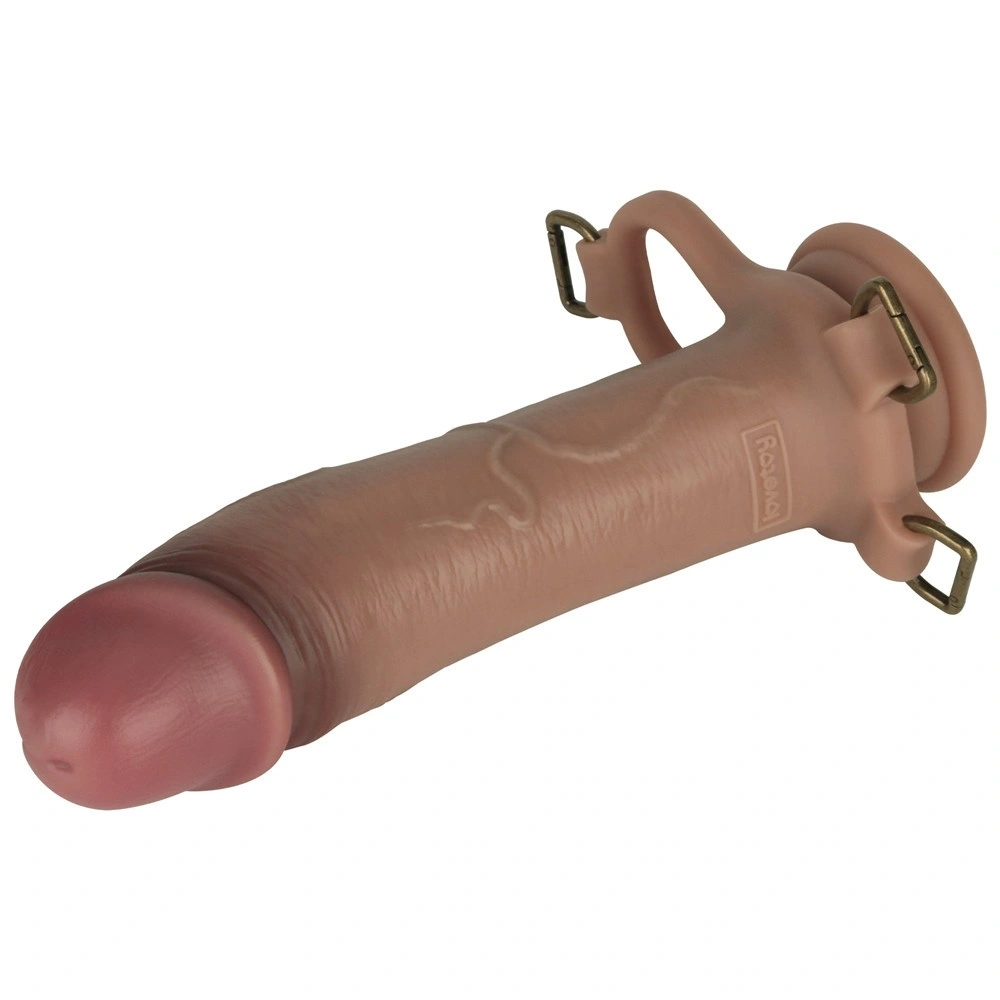 Set Strap-on INGEN Unisex, Silicon, L/Xl/2XL, Natural, 23.6 cm, #26, Erotic24.ro