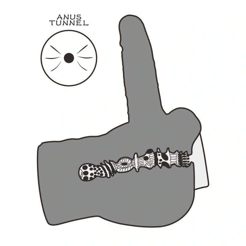 Masturbator Anus Streetgirls #14 cu Dildo Bendable, Natural, 3.4 kg, #7, Erotic24.ro