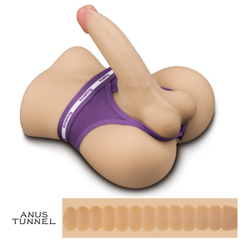 Masturbator Anus Streetgirls #15 cu Dildo Bendable, Natural, 2.66 kg, #6, Erotic24.ro