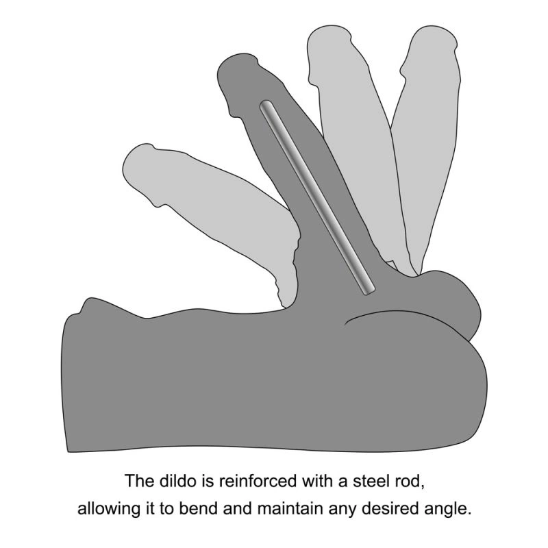 Masturbator Anus Streetgirls #15 cu Dildo Bendable, Natural, 2.66 kg, #8, Erotic24.ro