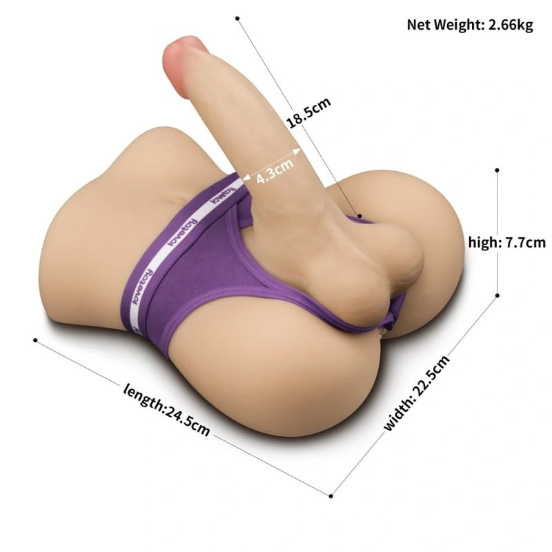 Masturbator Anus Streetgirls #15 cu Dildo Bendable, Natural, 2.66 kg, #7, Erotic24.ro