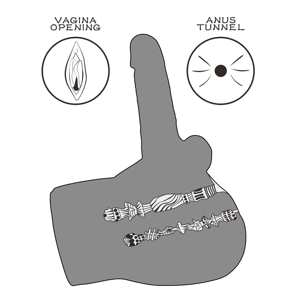 Masturbator Anus Streetgirls #17 cu Dildo Bendable, Natural, 5.86 kg, #7, Erotic24.ro