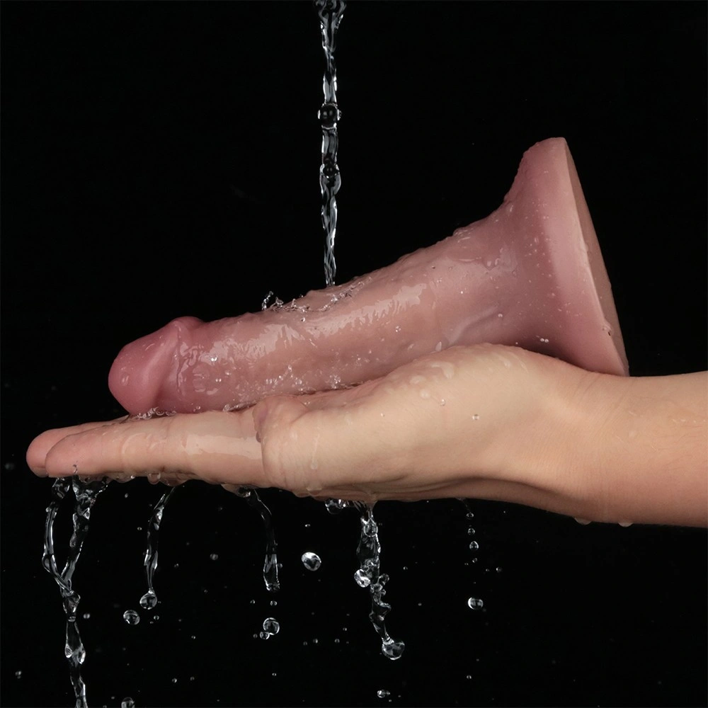 Vibrator Realist Power Cock, 10 Moduri Vibratii, PVC Dubla Densitate, USB Magnetic, Natural, 15.2 cm, #9, Erotic24.ro