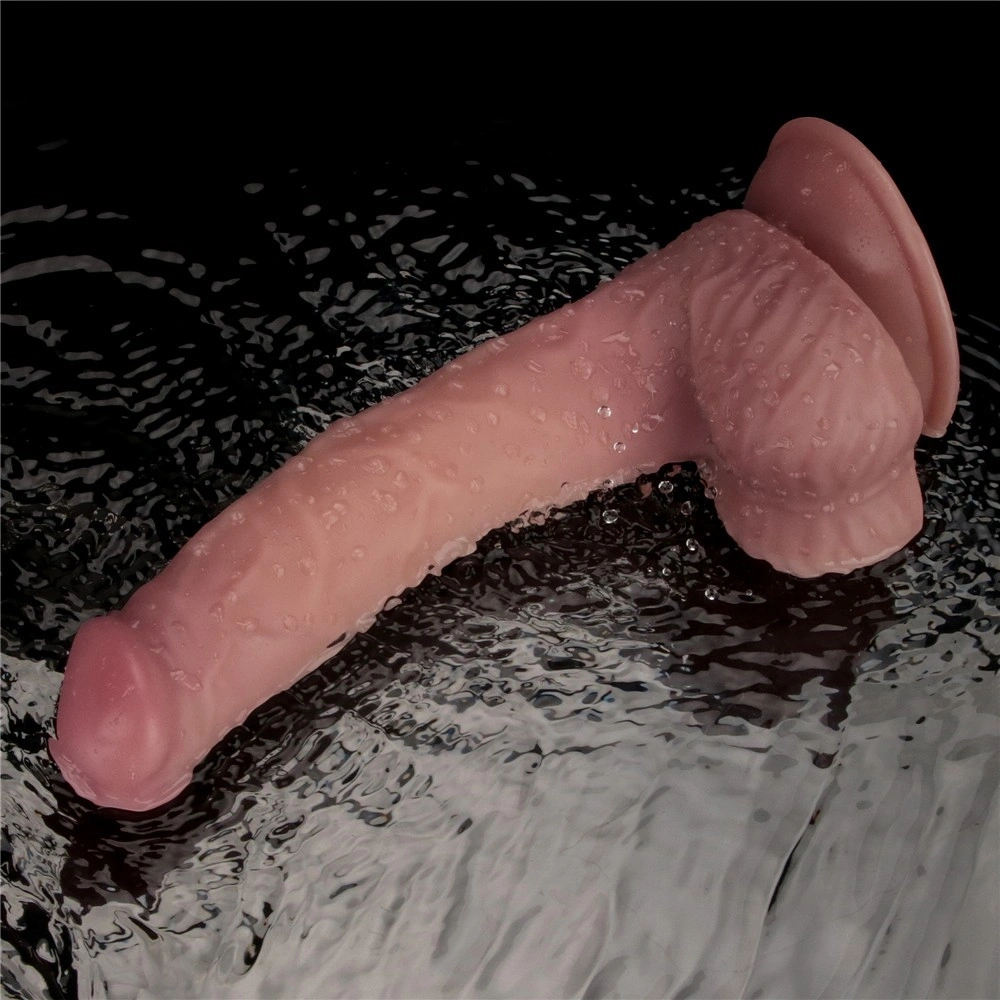 Vibrator Realist Power Cock, 10 Moduri Vibratii, PVC Dubla Densitate, USB Magnetic, Natural, 22.9 cm, #16, Erotic24.ro