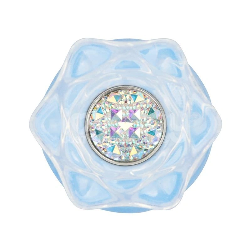 Dop Anal Gemoria Glow in the Dark, Silicon, Albastru, 11.3 cm, #4, Erotic24.ro