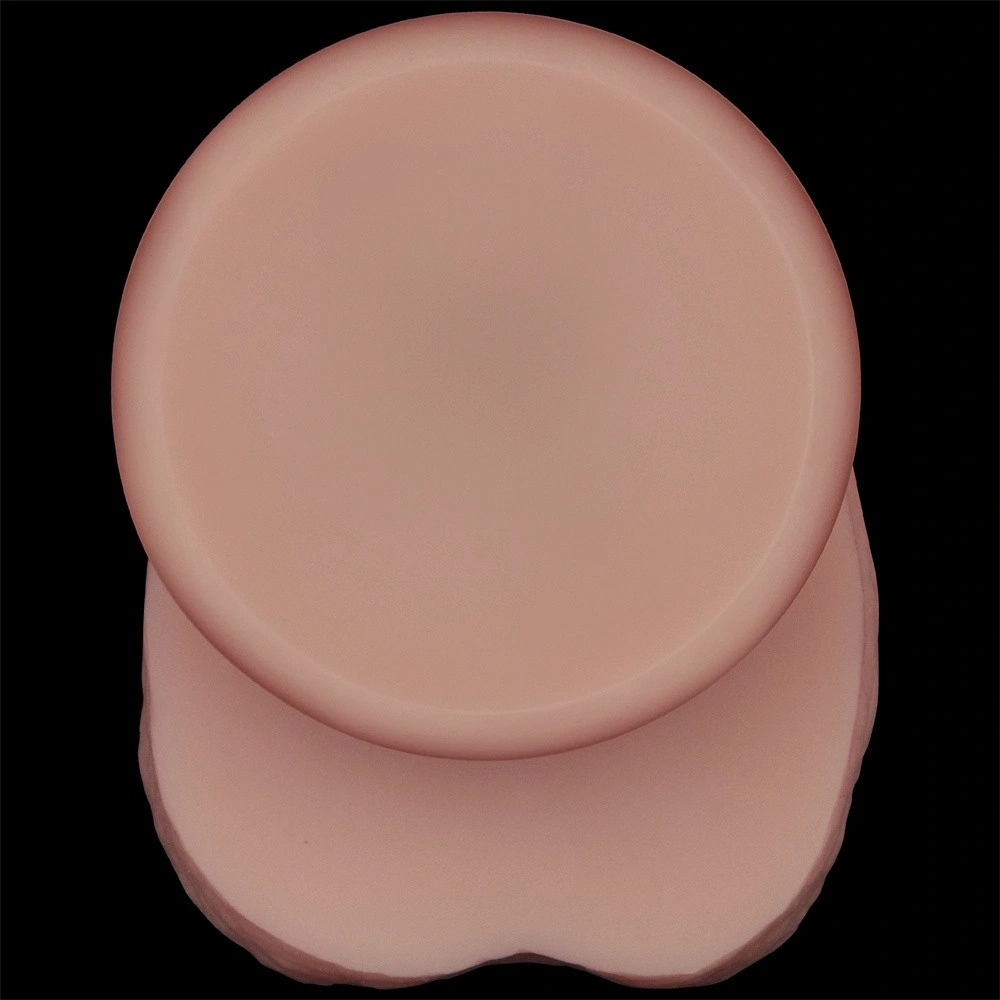 Dildo Realist Sliding-Skin PRO II, Silicon Dubla Densitate, Natural, 25 cm, #14, Erotic24.ro