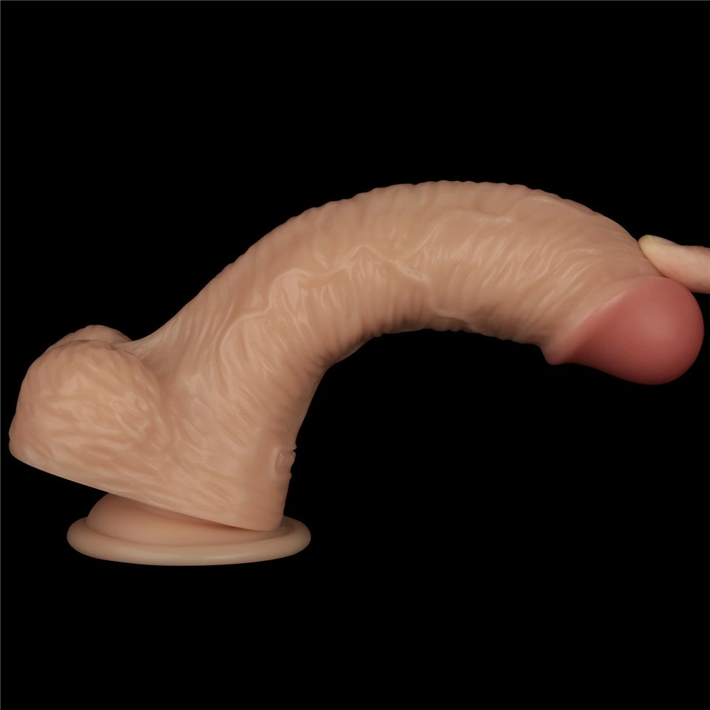 Strap-on cu Vibrator Realist 22 cm, 10 Moduri Vibratii, Marime Ham L/XL/2XL, #10, Erotic24.ro