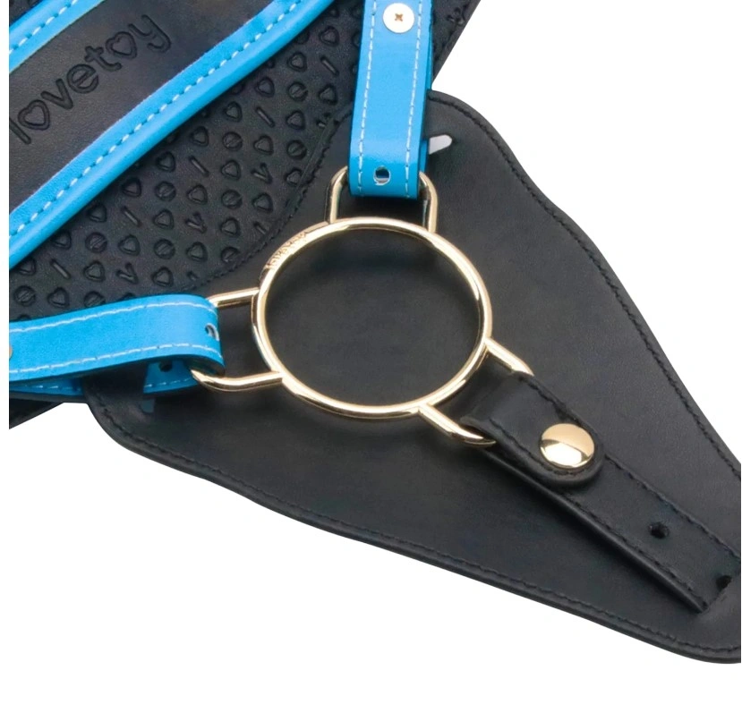 Strap-on cu Vibrator Realist 23.6 cm, 10 Moduri Vibratii, Marime Ham L/XL/2XL, #8, Erotic24.ro