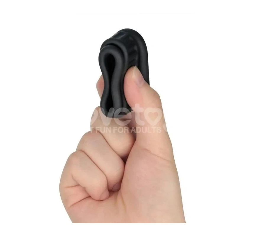 Set 2 Inele de Penis Pinnacle Pro Twin Grip, Silicon, Negru, #4, Erotic24.ro